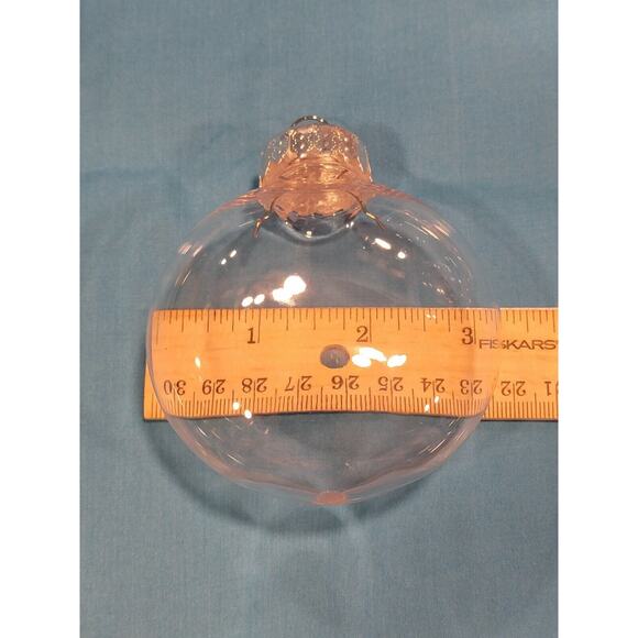 Artminds Clear Plastic Christmas Ornaments 3 inch Disc 6 Pc New In Package - Picture 4 of 7